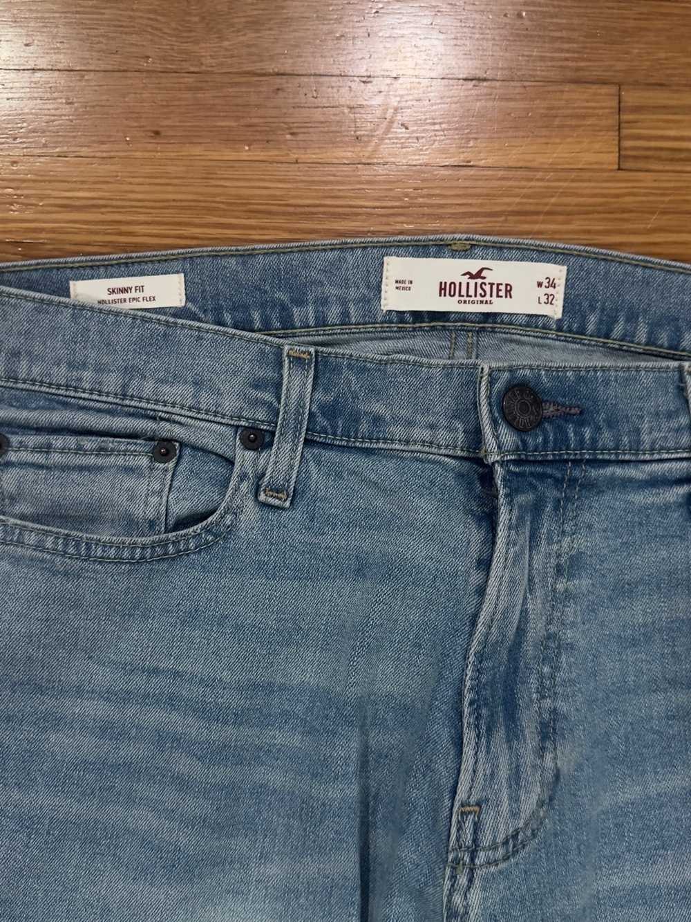 Men’s Hollister Skinny Jeans Lot size 34”x32” - Picture 5 of 9